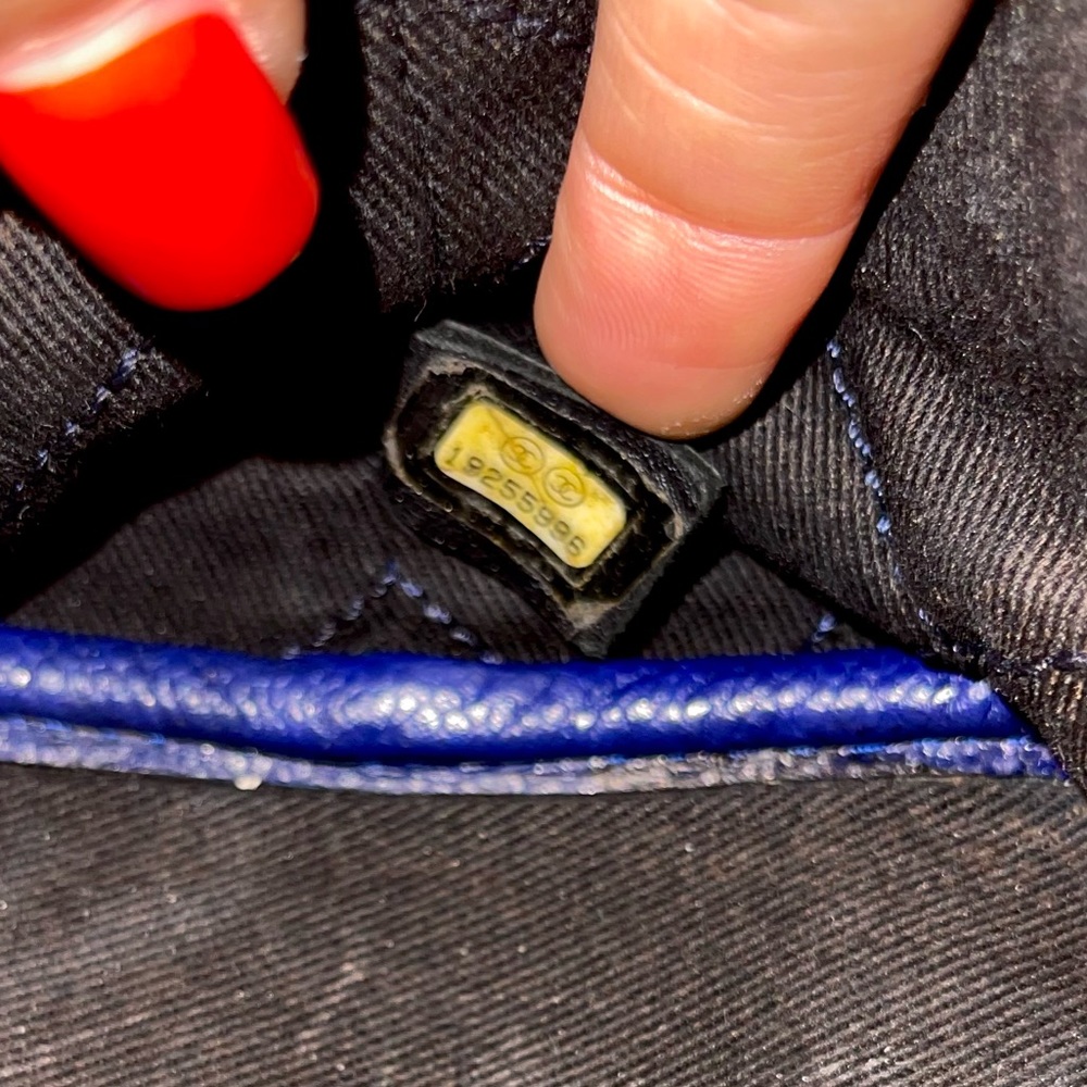Chanel Grained Calfskin Shopping Fever Tote - Women, Blue - Picture 5 of 9